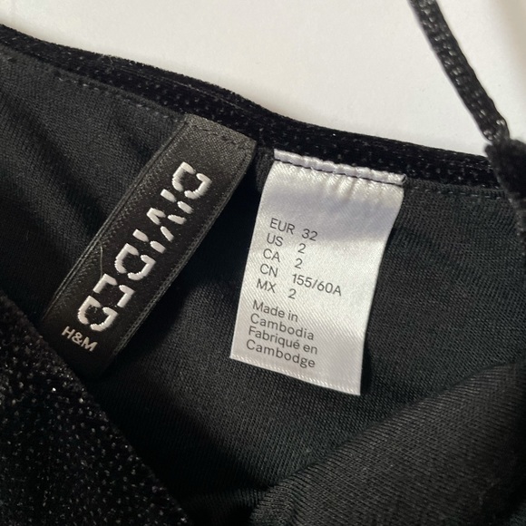 Sparkly Black Romper - Spaghetti Strap H&M - Picture 6 of 8